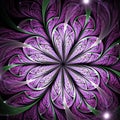 Purple fractal flower