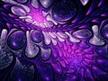 Purple fractal swirly pattern