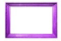 beautiful purple frame isolated on white background Royalty Free Stock Photo