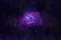 Purple galaxy in deep space. Elements of this image were furnished by NASA Royalty Free Stock Photo