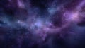 Purple Galaxy with Stars and Nebula Royalty Free Stock Photo