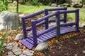 Purple Garden Bridge Royalty Free Stock Photo