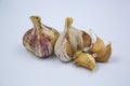 Purple Garlic Cloves Royalty Free Stock Photo