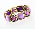 Purple gemstone bracelet