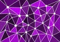 Purple geometric abstract graphic for background, wallpaper, backdrop, banner and illustration. Triangle. Circle. Vector. Violet.