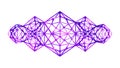 Purple Geometric Crystal Network Abstract Vector Pattern, vector design Generative AI Royalty Free Stock Photo