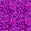 Purple geometric diagonal square mosaic tile pattern background Royalty Free Stock Photo