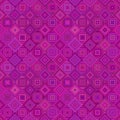 Purple geometric diagonal square tile mosaic pattern background - vector floor design Royalty Free Stock Photo