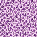 Purple geometric jewel shapes seamless pattern