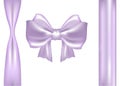 Purple gift bow