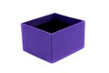 Purple gift box with a purple bow Royalty Free Stock Photo