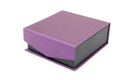 Purple gift box closed Royalty Free Stock Photo