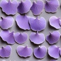 Purple ginkgo leaf cake decorations and foliage arrangements (tiled