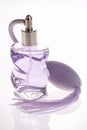 Purple Glass Perfume Bottle Royalty Free Stock Photo