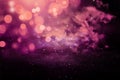 Purple glitter lights background. defocused. Royalty Free Stock Photo