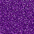 Purple glitter seamless pattern, Shiny party background with violet shimmer texture. Holiday vector abstract background.