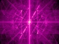 Purple glowing laser beams background