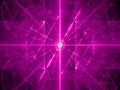 Purple glowing laser beams background