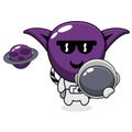 Purple goblin astronaut