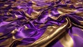 Purple Gold Silk Background and Fabric Curtain Royalty Free Stock Photo