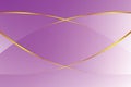 Purple gradient color soft light and golden line graphic for cosmetics banner advertising luxury modern background