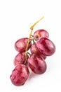 Purple grape on white background