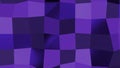 Purple and green background. Design.Bright squares in 3d format that rise and fall back in different directions. Royalty Free Stock Photo