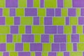 Purple Green Bright Color Pattern Paving Stone Floor Surface Street Road City Texture Background Tile Royalty Free Stock Photo