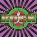 Purple green colorful and stylish rock music background