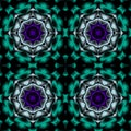 Purple, green and gray. Motion Graphics Pattern. Fractal Animation. Abstract Kaleidoscope Background.