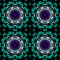 Purple, green and gray. Motion Graphics Pattern. Fractal Animation. Abstract Kaleidoscope Background.