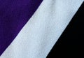 Purple, grey and black cloth