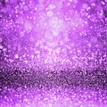 Purple birthday party, Halloween or Mardi Gras carnival glitter background pattern Royalty Free Stock Photo