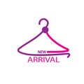 purple hanger illustration logo vector Royalty Free Stock Photo