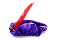 Purple hat of Zwarte Piet Royalty Free Stock Photo