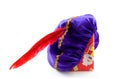 Purple hat of Zwarte Piet Royalty Free Stock Photo