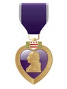 Purple Heart Royalty Free Stock Photo