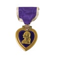 Purple heart, isolated