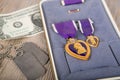 A Purple Heart Military medal