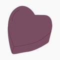 Purple heart shaped banquette interior design room