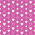 Purple hearts background