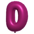 Purple Helium Balloon 3D Letter D