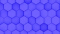 Purple hexagons geometric background, minimal honeycomb pattern wallpaper