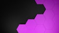 purple hexagons grid template background