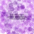 purple hexagons. polygonal style. abstract vector background. eps 10 Royalty Free Stock Photo