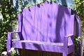 Purple Highback Bench