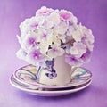 Purple hydrangea flowers Royalty Free Stock Photo