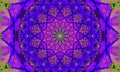 Purple/Indigo star-shaped mandala