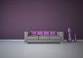 Purple Interior Design Royalty Free Stock Photo