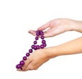 Purple jewelry Royalty Free Stock Photo